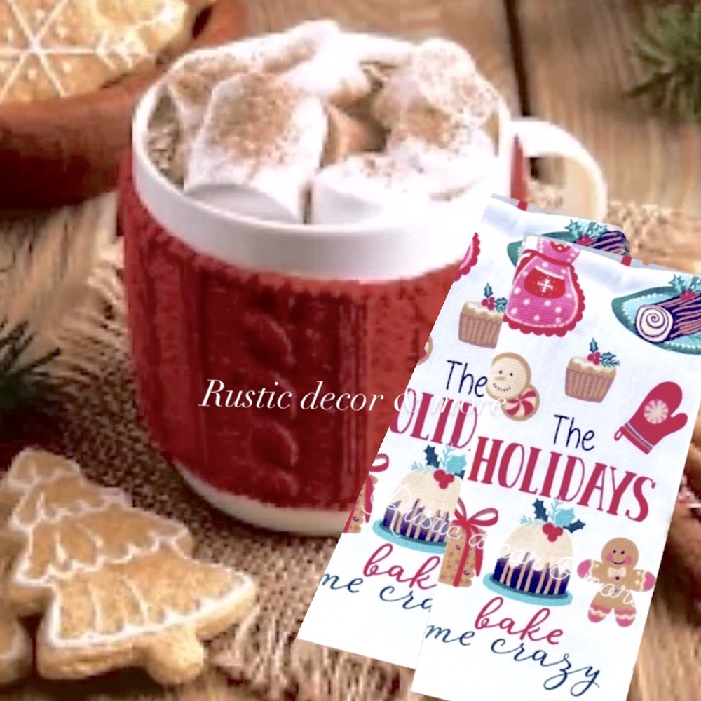 Pastel Gingerbread Kitchen Towels “HTF “